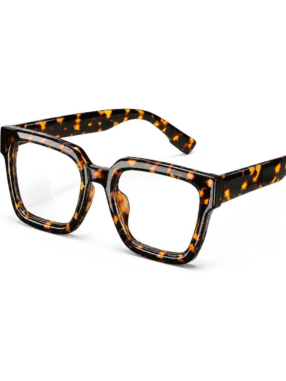 Chic Oversized Rectangle Eyewear Frames for Men & Women - Fashion Glasses for